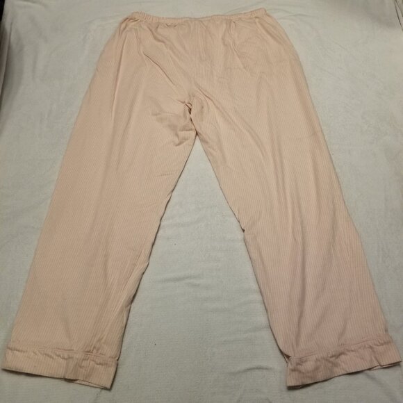 Pink 100% Organic Cotton Striped Pajamas PJ's 2 Piece Set X-Large Poppy & Clay - Picture 11 of 14